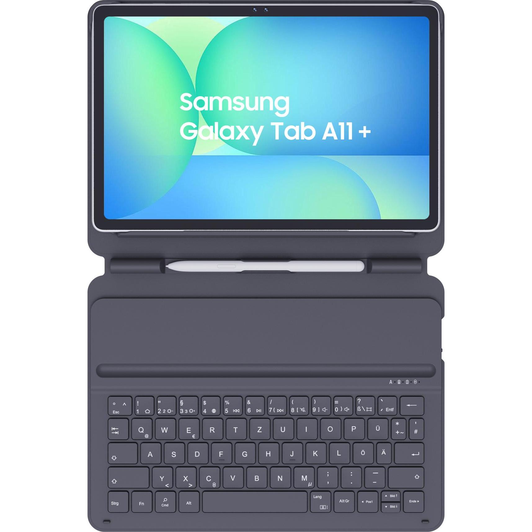 Samsung Keyboard Cover für Galaxy Tab A11+ (Samsung Galaxy Tab A11+), Tablet Tastatur, Schwarz