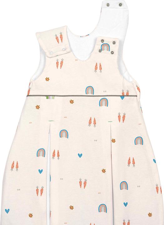 Produktbild Odenwälder Baby-Winterschlafsack prima klima Rainbow Ecru Gr. 70 (70 cm, 2.5 TOG, Ganzjahr)