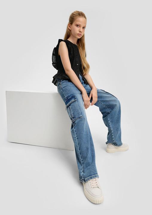 Actual product image S.Oliver Bluse Volantbluse aus Viskosemix (L)