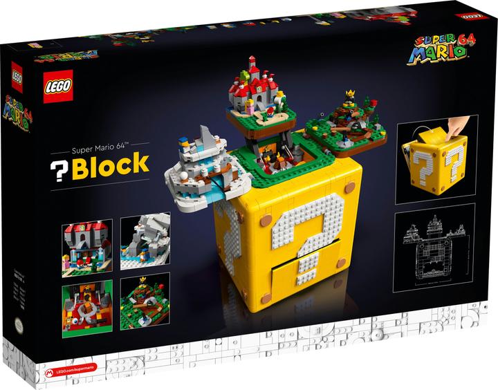 Actual product image LEGO Question Mark Block from Super Mario 64 (71395, LEGO Rare Sets, LEGO Super Mario)