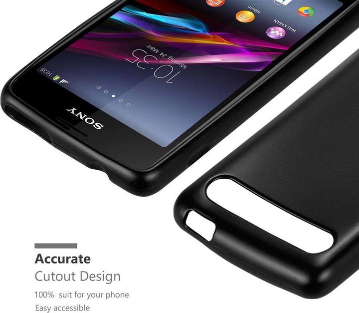Actual product image Cadorabo TPU Matt Metallic Cover (Sony Xperia E1)