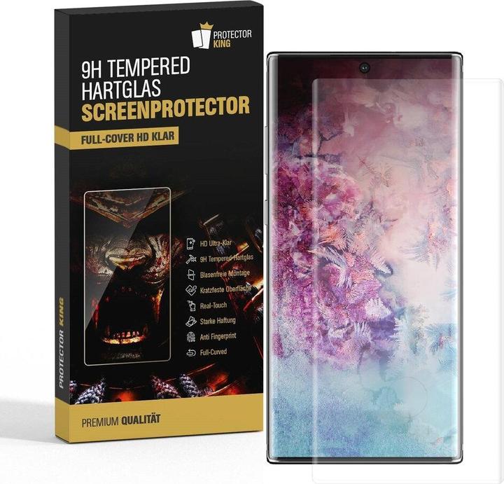 Actual product image Protectorking 6x real tempered 9H armoured glass 3D CLEAR (6 pcs., Samsung Galaxy Note 10 Plus)