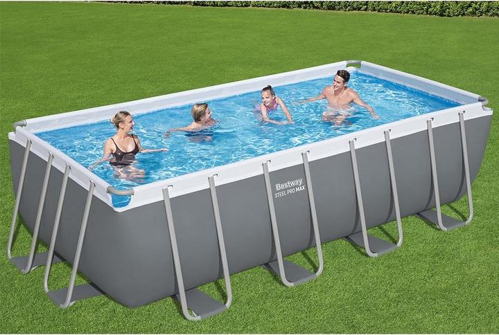 Produktbild Bestway Steel Pro MAX Frame Pool Komplet t-Set mit Filterpumpe 488 x 244 x 122 cm (488 x 244 x 122 cm)
