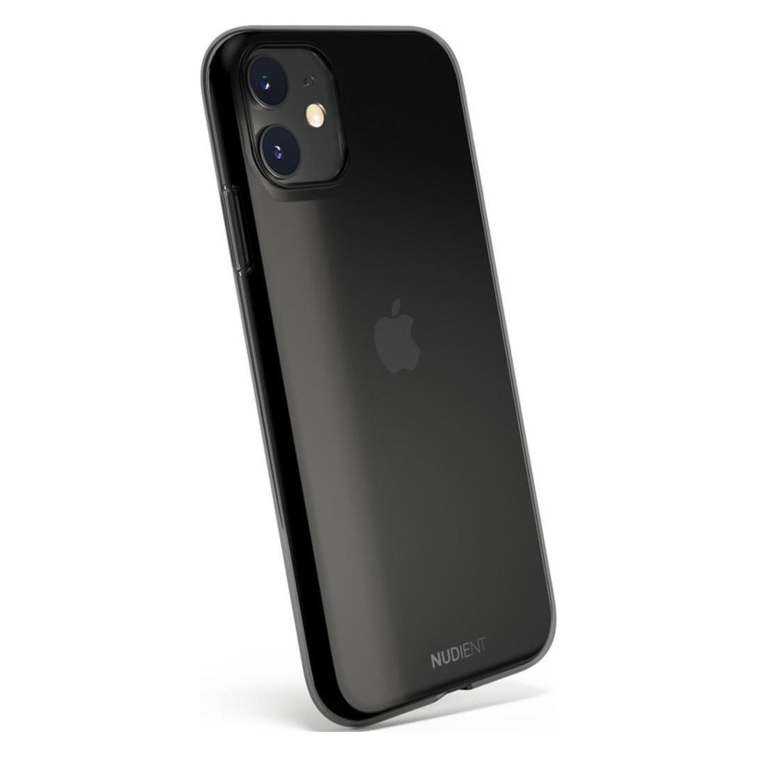 Nudient Thin Glossy Case Apple IPhone 11 Black Transparent (Apple IPhone 11), Smartphonehoes, Transparant