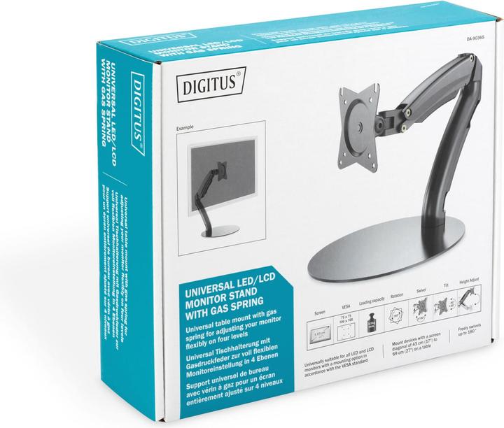 Produktbild Digitus LED/LCD Monitorständer (Tisch, 27", 6.50 kg)