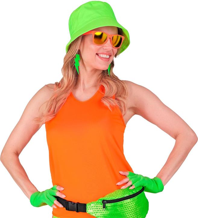 Produktbild Widmann Neon grüne Fingerlose Woll Handschuhe