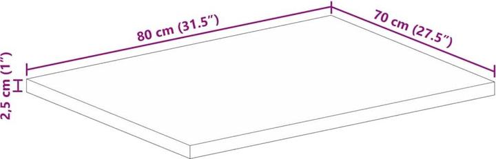 Immagine prodotto vidaXL Tischplatte (70 x 80 cm)