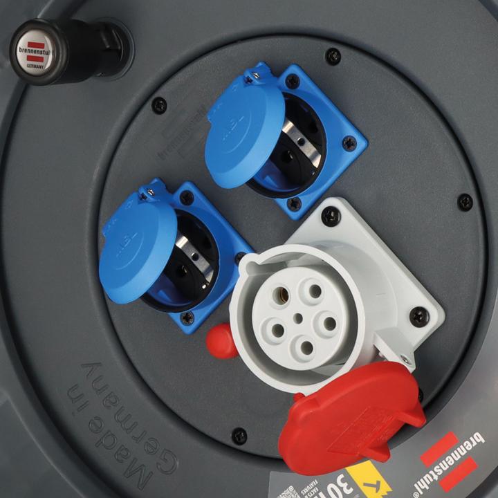 Productafbeelding Brennenstuhl Professionele CEE-kabelhaspel KD 3200 C1 met kantelbeveiliging rondom (30 m)
