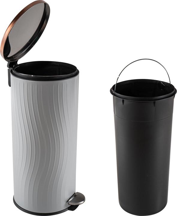 Actual product image HTI-Living Mülleimer 30 Liter Grau/Kupfer Jannik (30 l)