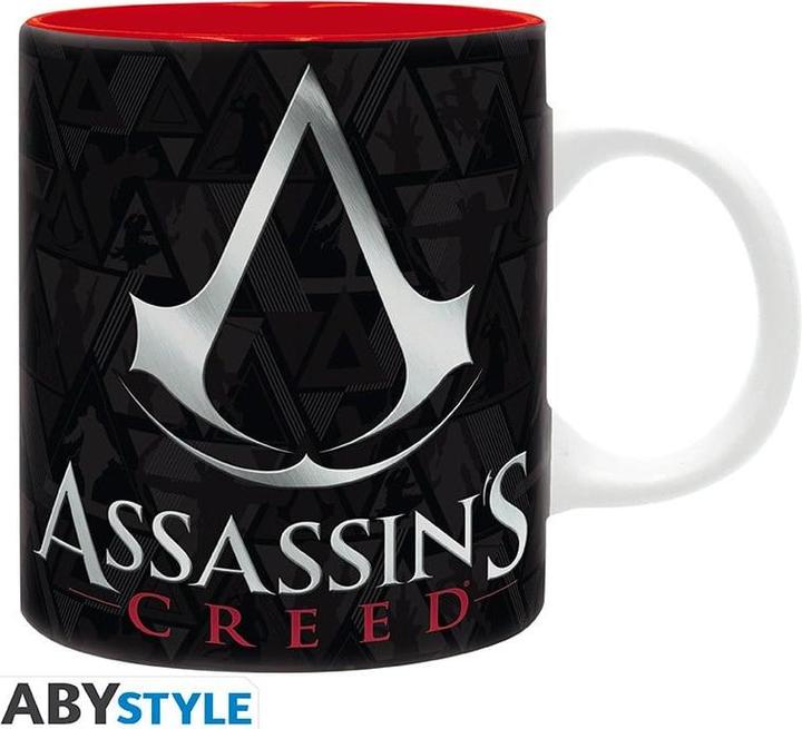 ABYstyle Assassin's Creed Tazza 320ml Subli : Crest Black & Red (320 ml, 2 x)