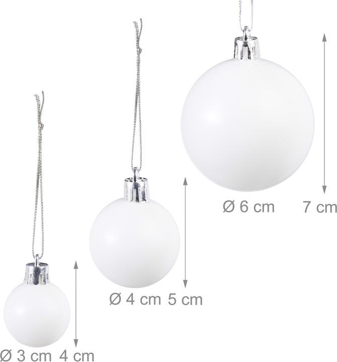 Actual product image Relaxdays Christmas Bauble Set of 100 (100 -part)