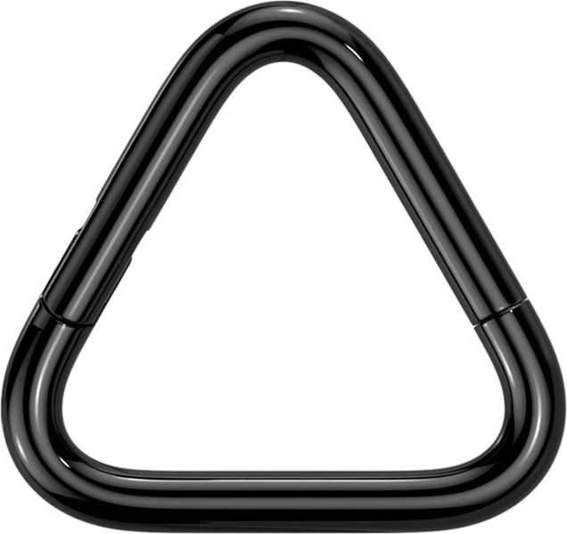 Produktbild Star Piercing Micro Segmentring klappbar schwarz Dreieck (ohne Messing, Titan G23)