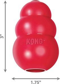 Actual product image KONG Classic (Dog chew toy, Dog food toy, Retrieval)
