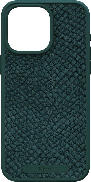 Produktbild Njord Salmon Leather Magsafe Case for iPhone 15 Pro Max, Green (Apple iPhone 15 Pro Max)