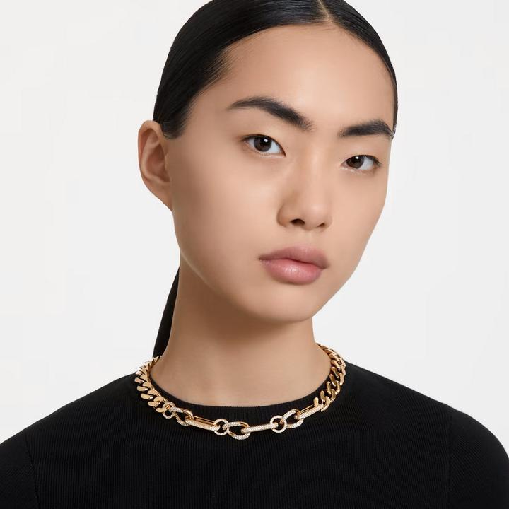 Actual product image Swarovski Dextera Statement Necklace Gold S (Swarovski Metal, 42 cm)