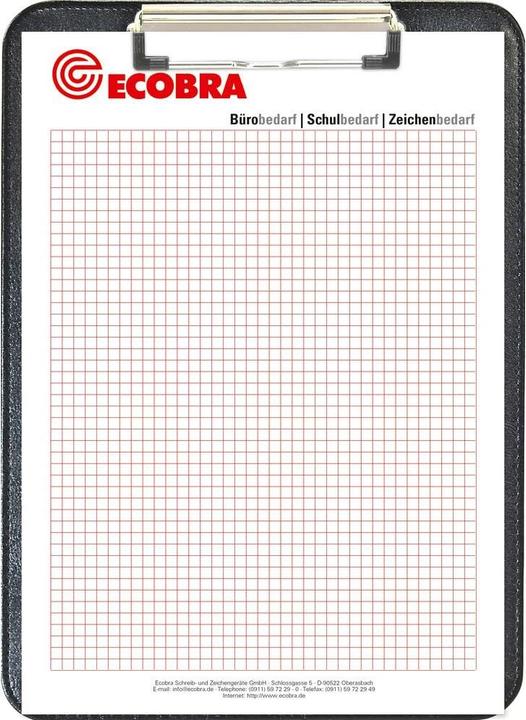 Immagine prodotto Ecobra Piani di scrittura in pelle artificiale (16 x 24 cm)