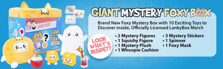 Produktbild Lankybox Giant Foxy Mystery Box Foxy Mystery Box with 10 Exciting Toys to Discover inside, Officiall