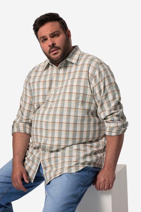 Produktbild Men+ Karo-Flanellhemd, Langarm, Kentkragen, Modern Fit (L)