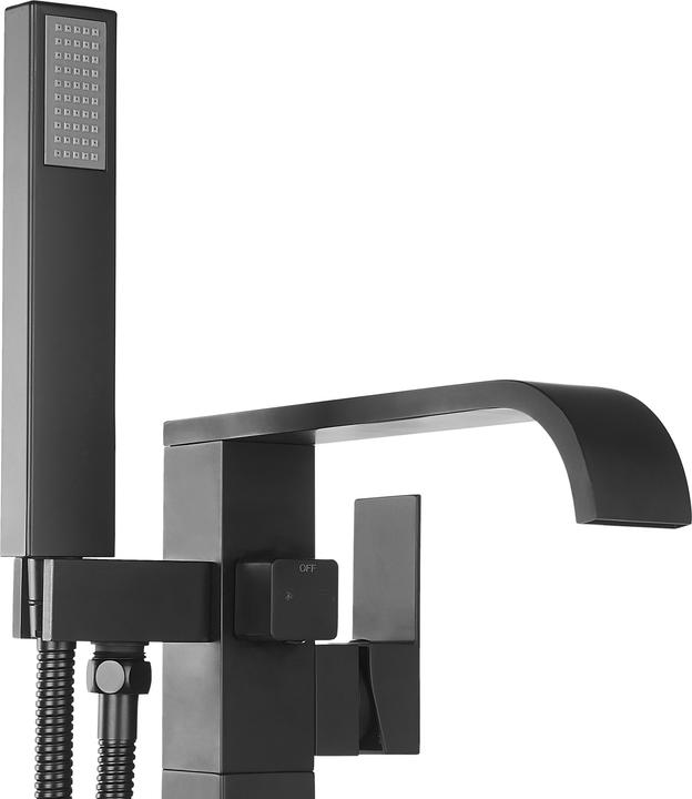 Actual product image Beliani Bath mixer free-standing matt black NIAGARA