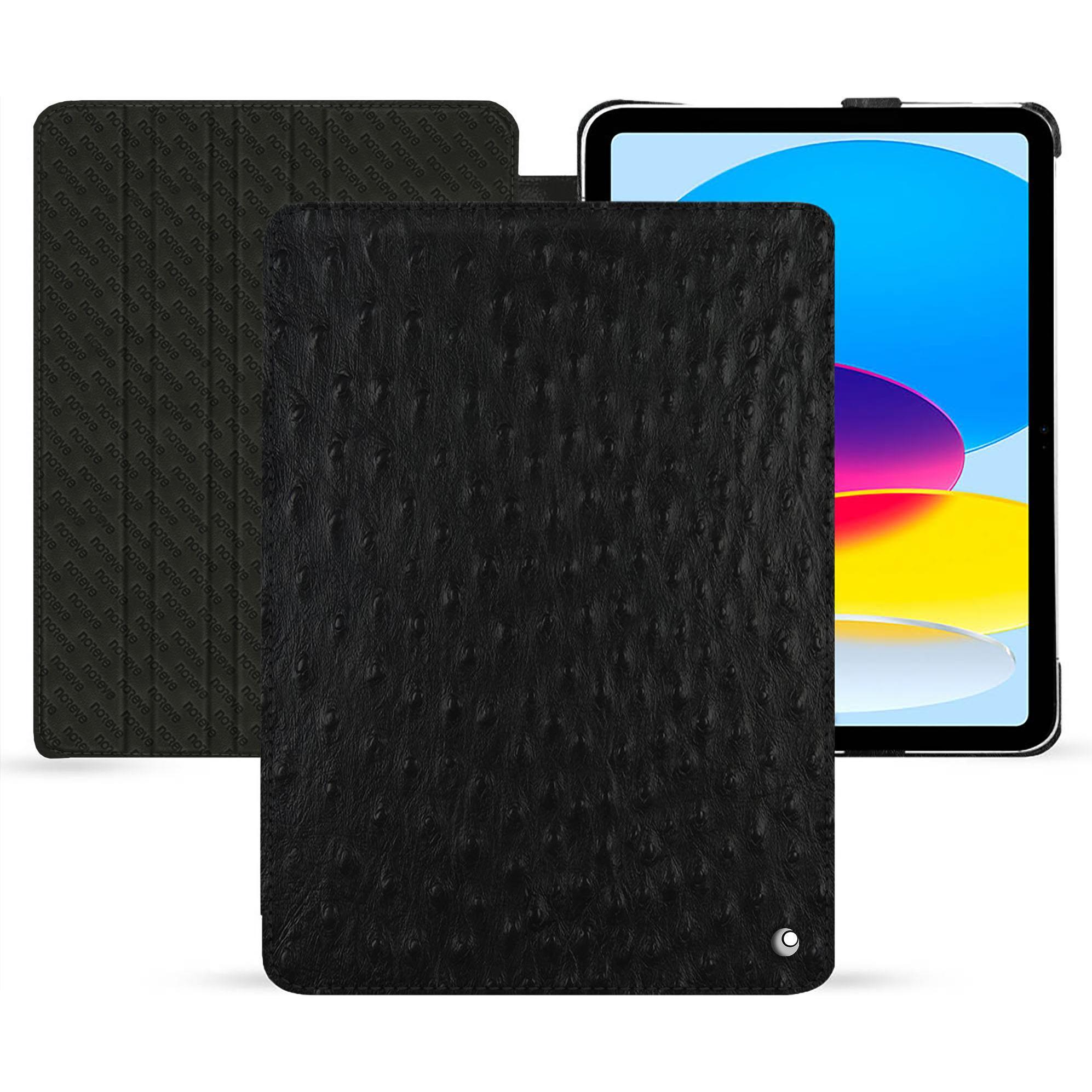 Thumbnail - Noreve Lederschutzhülle horizontal (iPad 2022 (10. Gen)), Tablet Hülle, Schwarz