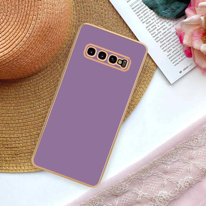 Produktbild Cadorabo Hülle für Samsung Galaxy S10 PLUS im TPU mit Kameraschutz LM130 Style (Samsung Galaxy S10+)