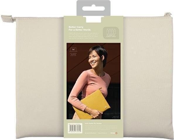 Produktbild Uniq etui Lyon laptop Sleeve 14" beżowy/seasalt light beige Waterproof RPET (14")