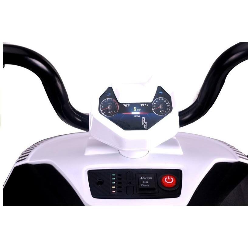 Lean Toys S601 White - Electric Ride On Quad
