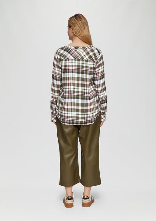 Image du produit S.Oliver Bluse Karierte Bluse aus Viskosemix und Krempel-Detail (52)