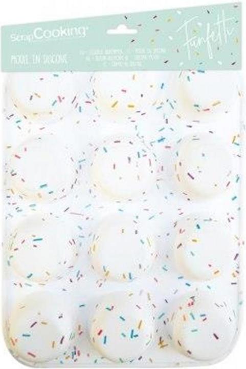 ScrapCooking Silikonform 12 Muffins - Funfetti
