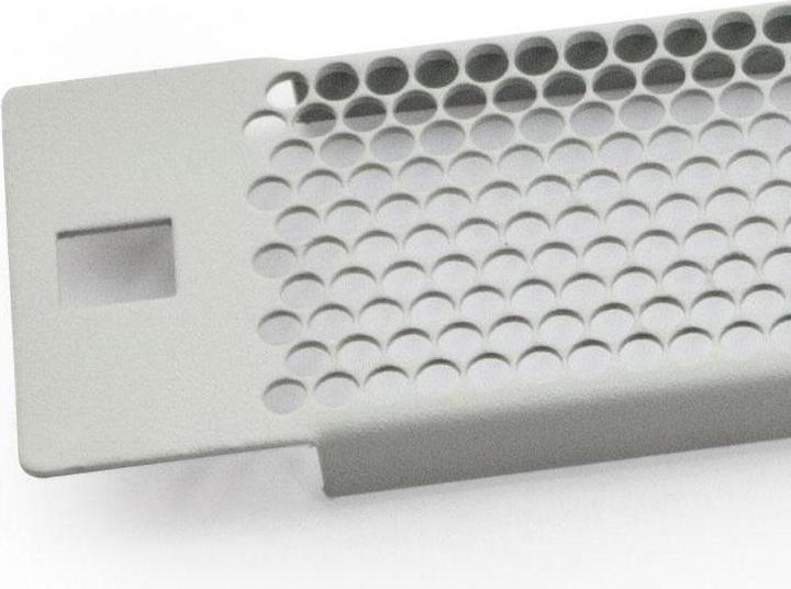 Actual product image Triton RAB-ZP-X43-A1 - 19- perforated blanking plate 3U with plastic plugs, black
