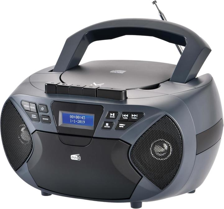 Majestic Neu AH-2430 DAB-Analoges tragbares Stereosystem Schwarz (DAB, DAB+, FM)