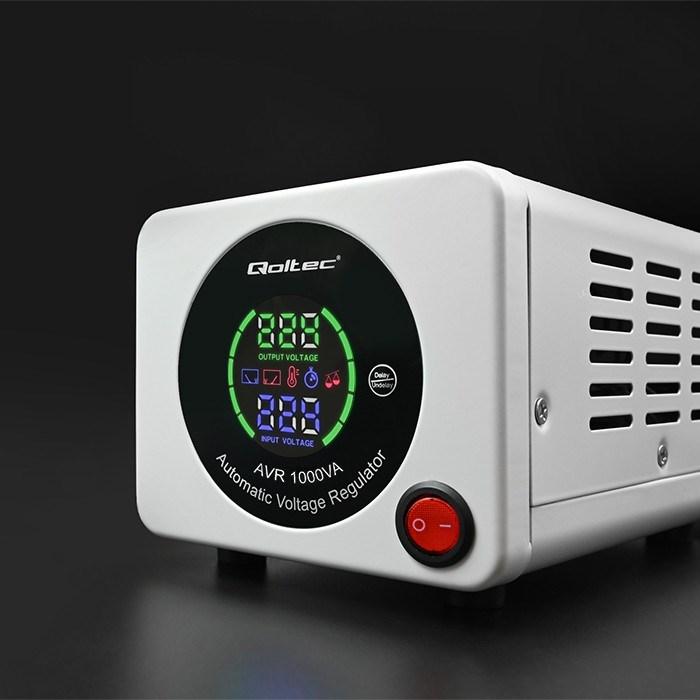 Actual product image Qoltec 50723 Automatyczny stabilizator napięcia AVR 1000VA (800 W)