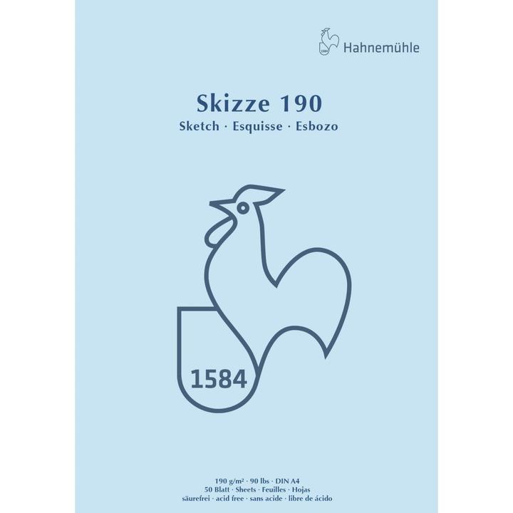 Produktbild Hahnemühle Skizzenblock Skizze 190 (A4, Harter Einband)