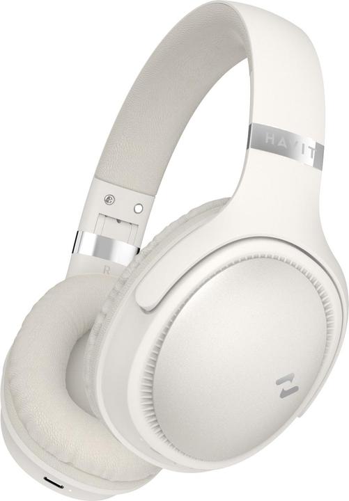 Produktbild Havit H630BT over-ear BT headphones Silver (36 h, Kabelgebunden, Kabellos)