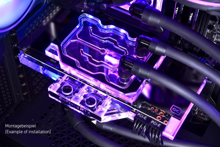 Actual product image Alphacool GPX-N water block + heat sink