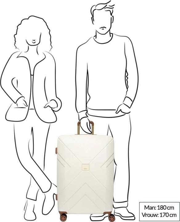 Immagine prodotto Oistr Florence Koffer Spinner Grande 74 cm Bianco sporco