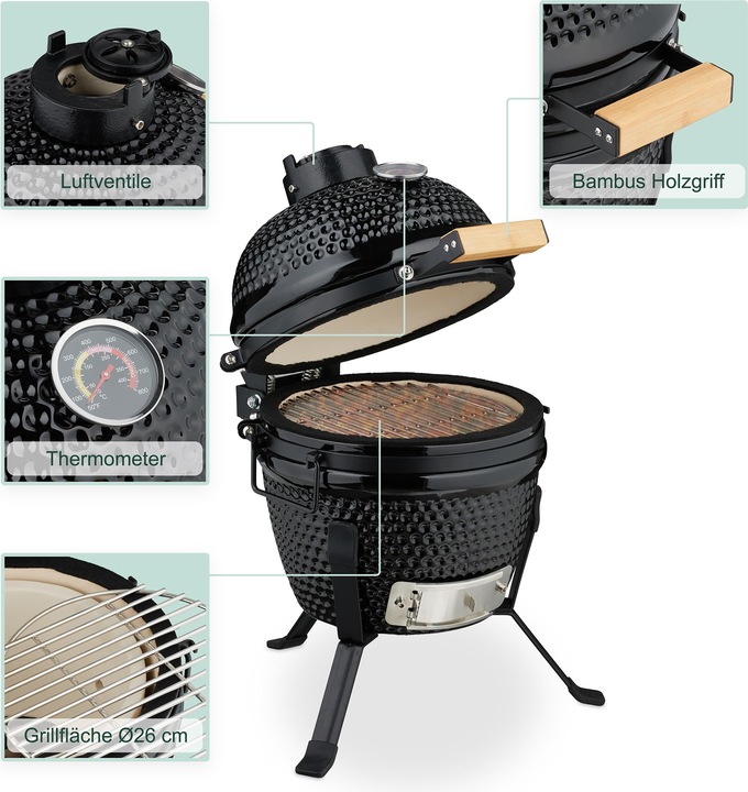 Immagine prodotto Relaxdays Grill Kamado (260 mm)