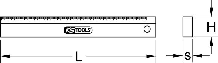 Actual product image KS Tools Precision scale (0.50 m)