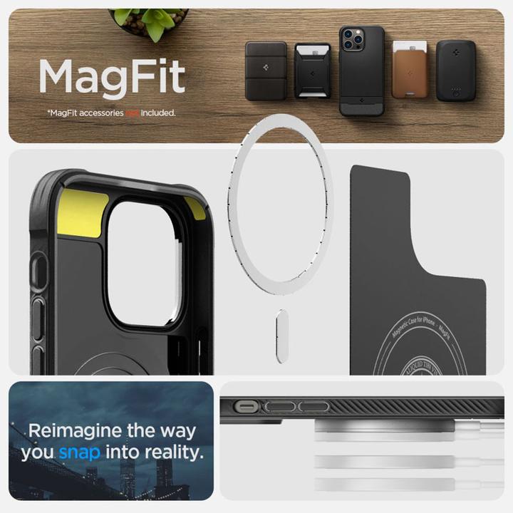 Immagine prodotto Spigen Rugged Armor Magsafe Iphone 14 Pro Nero Opaco (Apple iPhone 14 Pro)
