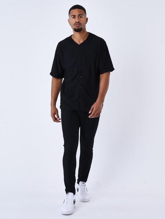 Produktbild Project X Paris kurzarmhemd im stil eines baseballtrikots (XS)