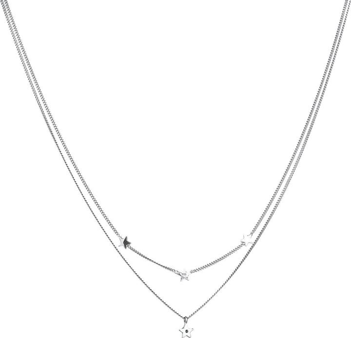 Produktbild Elli Halskette Layer Stern Astro Kristalle 925 Silber (Glaskristall, 925er Sterling Silber, 40 cm)