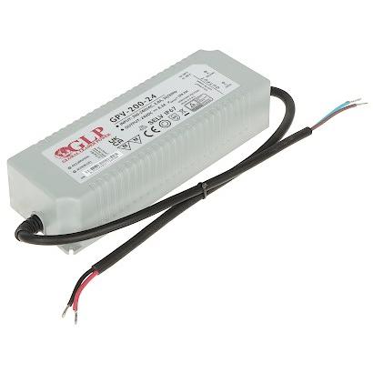 GLP GPV-200-24 - LED-Netzteil, 199,2 W, 24 V DC, 8,3 A, TÜV-geprüft, IP67 (24V/8.3A/GPV)