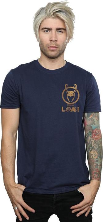 Produktbild Loki Horn Logo Faux Pocket TShirt (4XL)