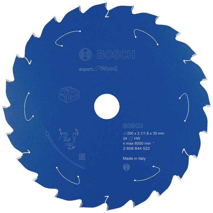 Actual product image Bosch Professional Zubehör Circular saw blade for cordless saws Expert for Wood, 254 x 2.1/1.6 x 30, 48 teeth