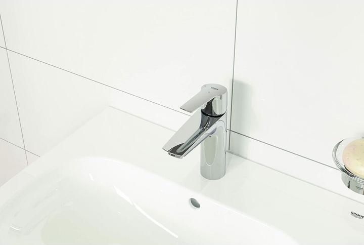 Produktbild Grohe Start QuickFix Lavaboarmatur, Mittelstellung kalt, Zugstange-Ablauf, M-Size, Chrom