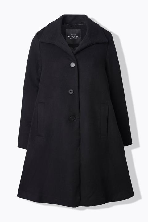 Actual product image Ulla Popken A-Line Wool Look Coat
