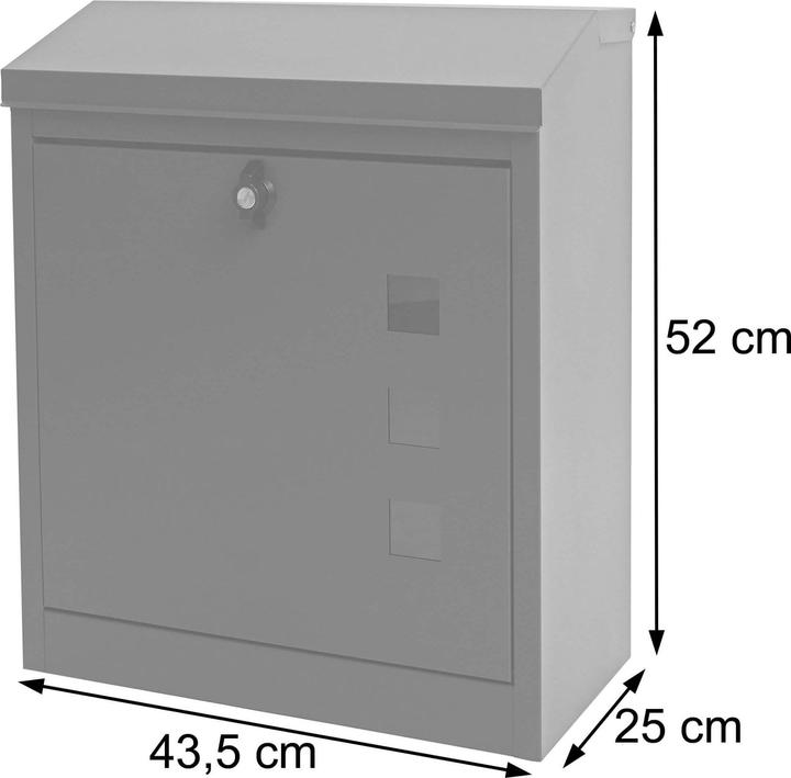 Actual product image Jamb XXL letterbox