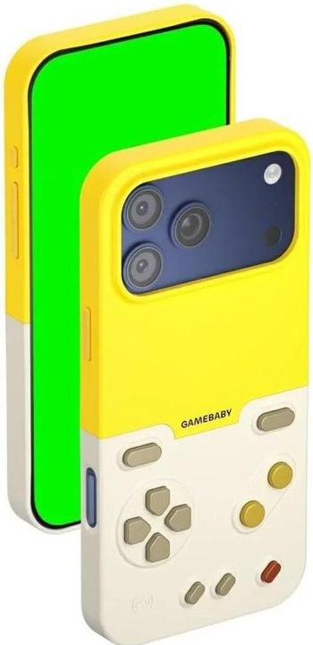 Actual product image Case GAMEBABY with controller for iPhone 17 Pro Max yellow (Apple iPhone 17 Pro Max)