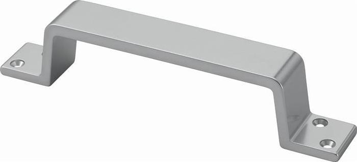 Actual product image Hermeta Handle 420 Projection 42 mm Length 200 mm Width 29 mm Aluminium silver anodised Number of l...
