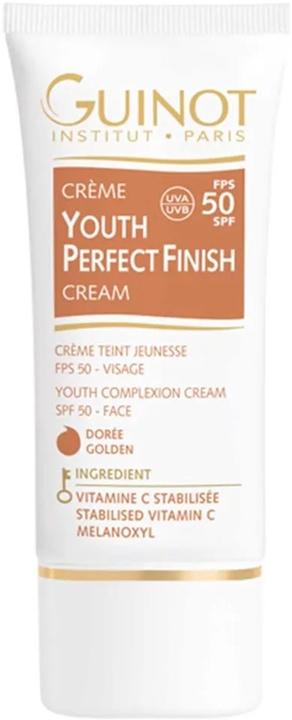 Actual product image Guinot Youth Perfect Finish Cream SPF 50 Golden 30ml (Sun cream face, SPF 50, 30 ml, 54 g)
